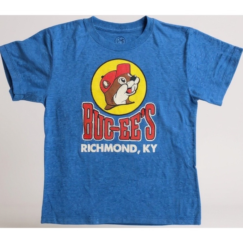 Buc-cee's Logo Blue S/S‎ T-Shirt Sz YM 10/12 Richmond, Ky